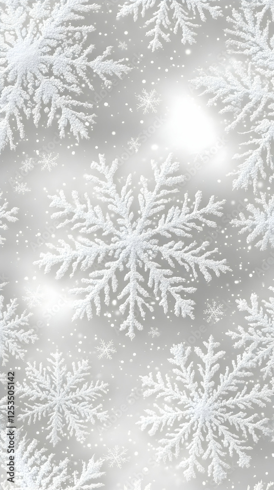 Winter Snowflake Pattern Background Winter Snowflake Pattern Background