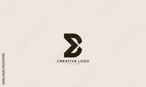 ED DE Abstract initial monogram letter alphabet logo design