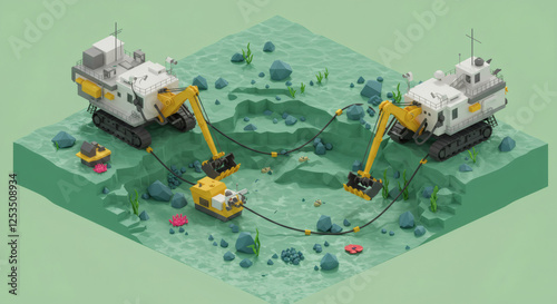 deep sea mining 3D