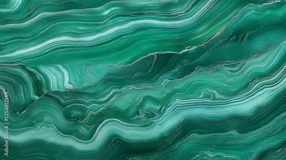 Abstract green malachite gemstone pattern with gold veins for textures, backgrounds, and decorative art Abstract green malachite gemstone pattern with gold veins for textures, backgrounds, and decorative art