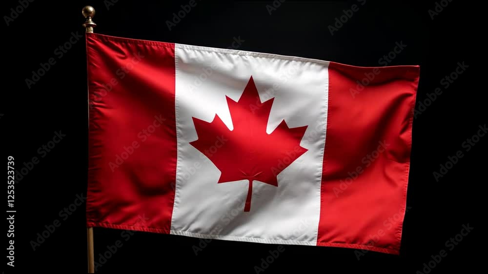 Canadian Flag Waving in the Wind: Proud National Symbol Video Footage - Canada, Patriotism, Maple Leaf Canadian Flag Waving in the Wind: Proud National Symbol Video Footage - Canada, Patriotism, Maple Leaf