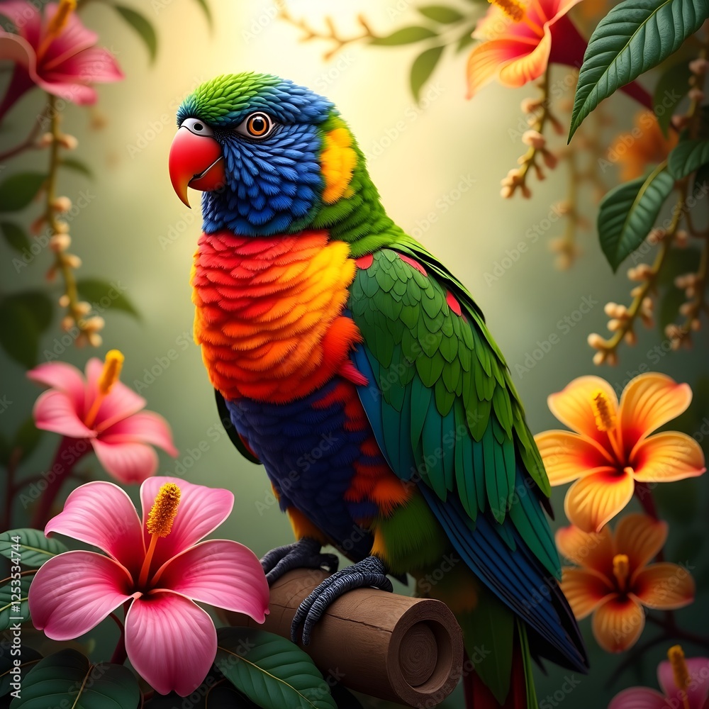 Fototapeta premium blue and yellow macaw