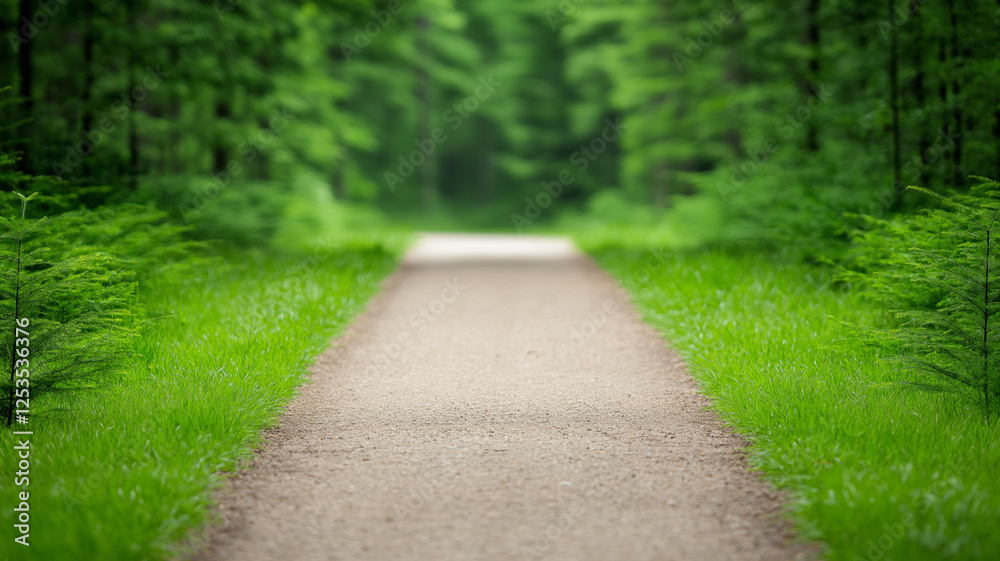 serene forest path surrounded by lush greenery invites mindful nature walk, promoting tranquility and connection with outdoors serene forest path surrounded by lush greenery invites mindful nature walk, promoting tranquility and connection with outdoors