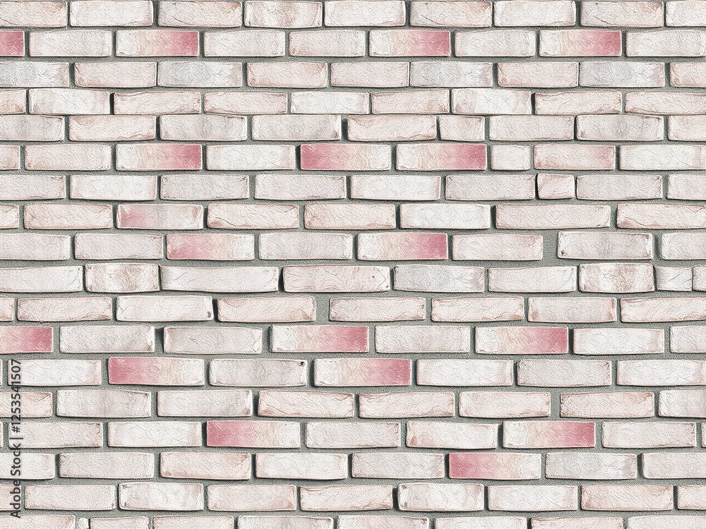 Obraz premium Rusted and Aged Herringbone Brick Wall Background