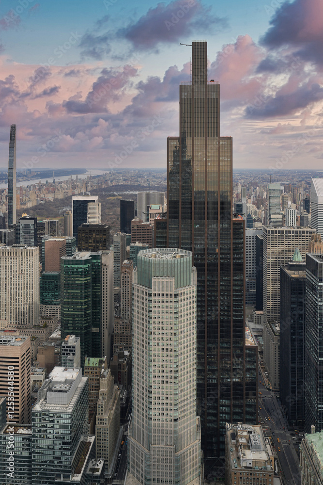 Aerial view of Manhattan, New York. Aerial view of Manhattan, New York.