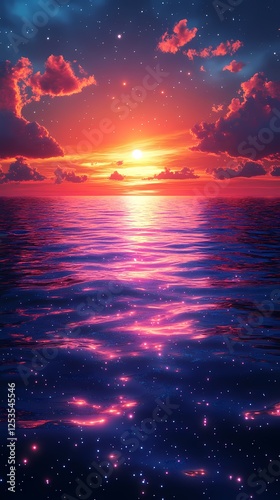 digital technology shining starlight dune poster background