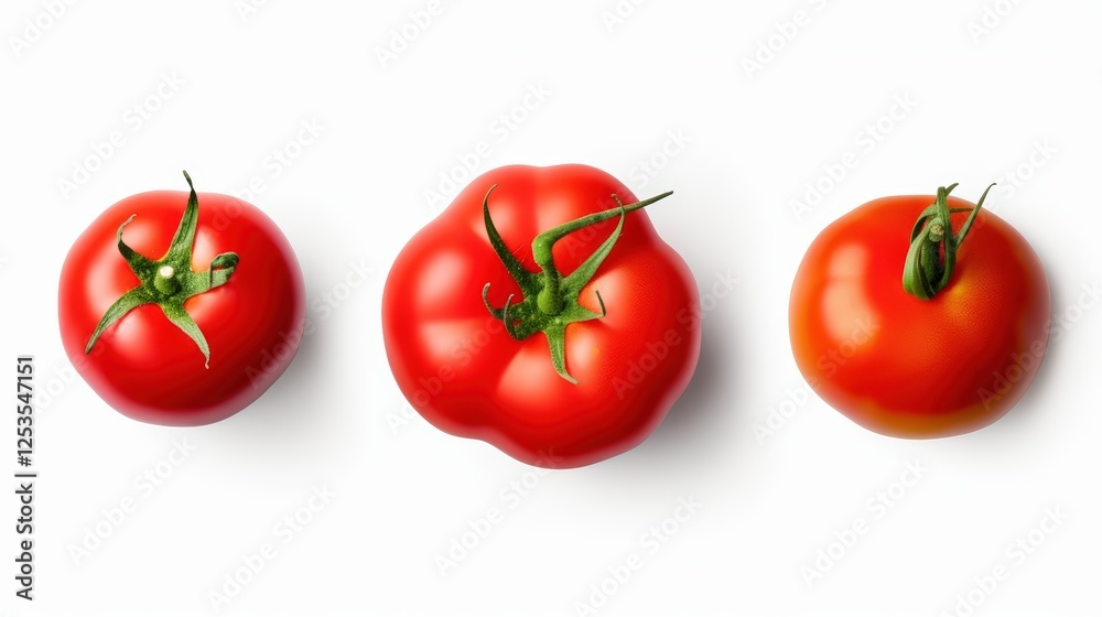 Four Unique Varieties of Tomatoes Displayed with Bright Colors and Distinct Shapes Suitable for Culinary and Gardening Projects Four Unique Varieties of Tomatoes Displayed with Bright Colors and Distinct Shapes Suitable for Culinary and Gardening Projects