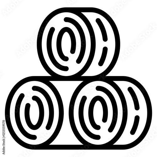 Stack of Hay Bales for Agricultural Use