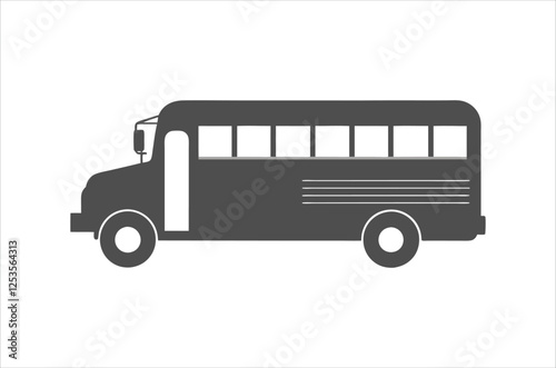 bus vector,  icon vector illustration, bus  silhouette of a bus isolated on a white background, eps, png, svg, vector,