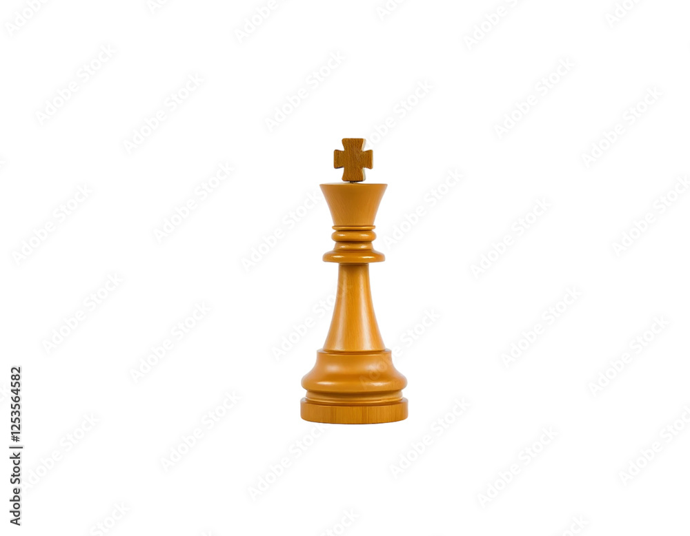 Realistic 3d Detailed Wooden Chess Piece Realistic 3d Detailed Wooden Chess Piece