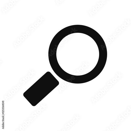 Black Magnifying Glass Search Icon
