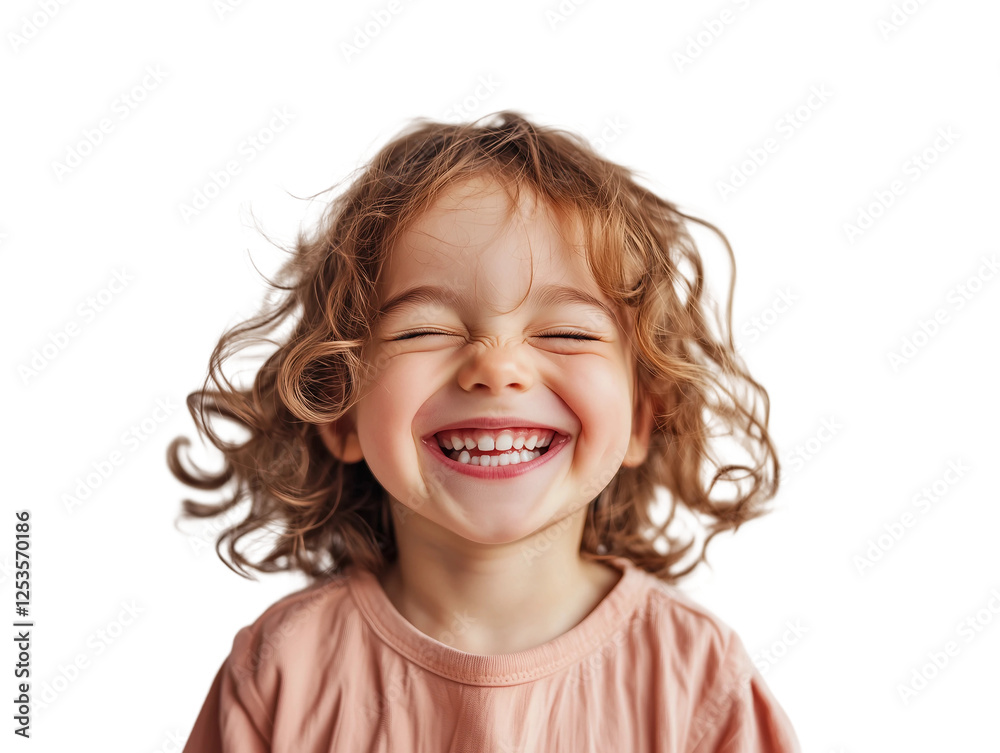 Portrait of happy little kid laughing,PNG,clipart,transparent background,copy space,web banner. Portrait of happy little kid laughing,PNG,clipart,transparent background,copy space,web banner.