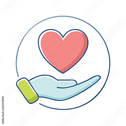 heart love and compassion icon, heart love and compassion vector illustration-simple illustration of heart love and compassion, perfect for heart love and compassion logos and icons