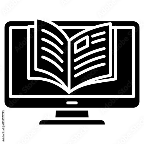 Ebook Glyph Icon