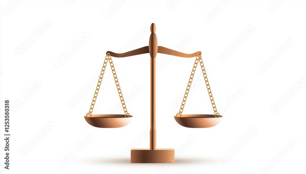 A classic wooden balance scale symbolizes justice and fairness A classic wooden balance scale symbolizes justice and fairness