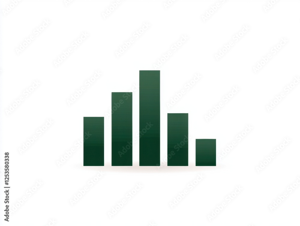 A clean, minimalistic graph representation displaying data trends A clean, minimalistic graph representation displaying data trends