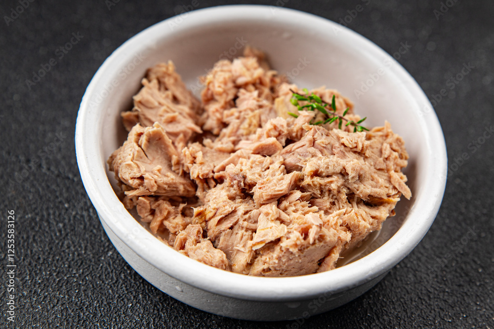 tuna fish canned fresh tasty dish gourmet food background on the table rustic food top view copy space keto and paleo diet food pescetarian tuna fish canned fresh tasty dish gourmet food background on the table rustic food top view copy space keto and paleo diet food pescetarian