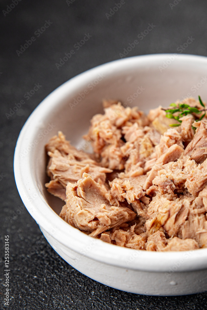 tuna fish canned fresh tasty dish gourmet food background on the table rustic food top view copy space keto and paleo diet food pescetarian tuna fish canned fresh tasty dish gourmet food background on the table rustic food top view copy space keto and paleo diet food pescetarian