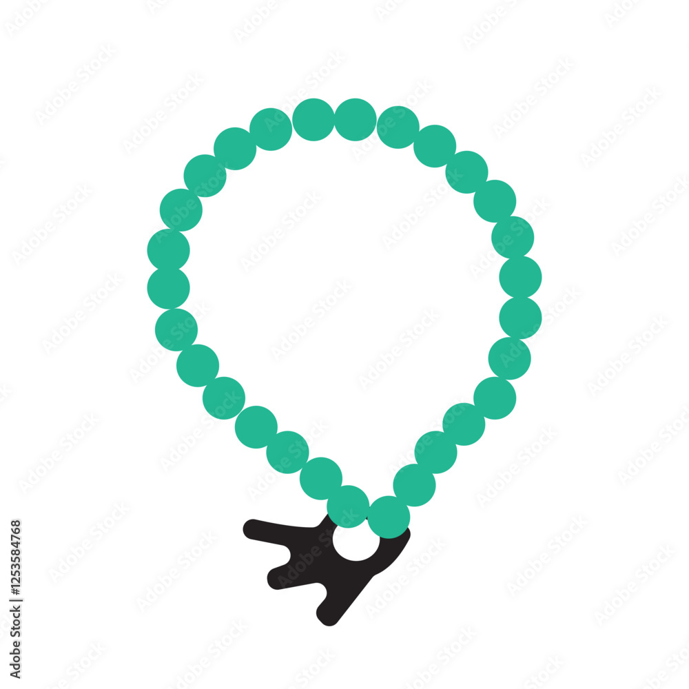 Obraz premium Prayer Beads Illustration