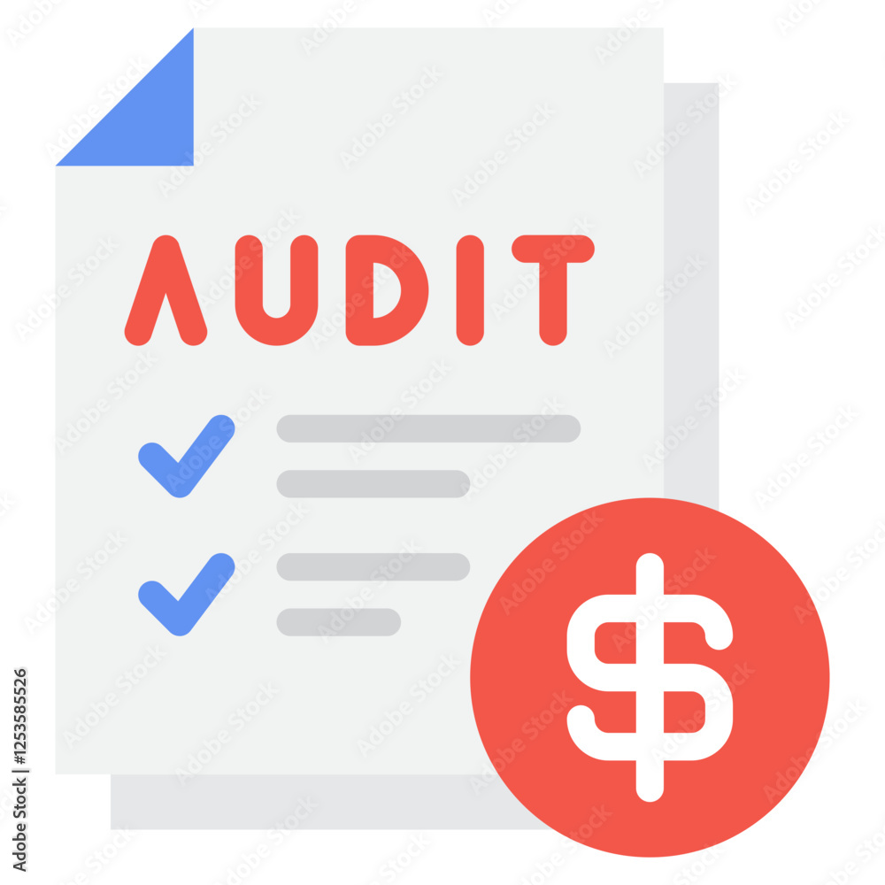 Financial Audit Document with Checklist and Dollar Sign Financial Audit Document with Checklist and Dollar Sign