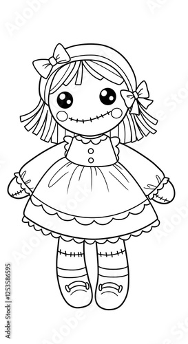 rag doll coloring 