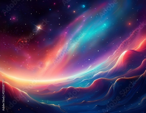 beautiful galaxy wallpaper background abstract graphic design