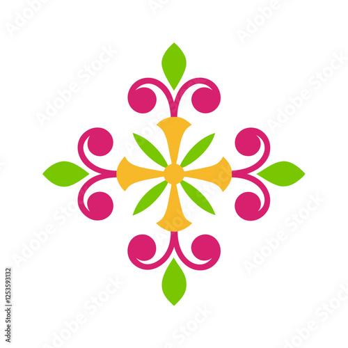 abstract flower design