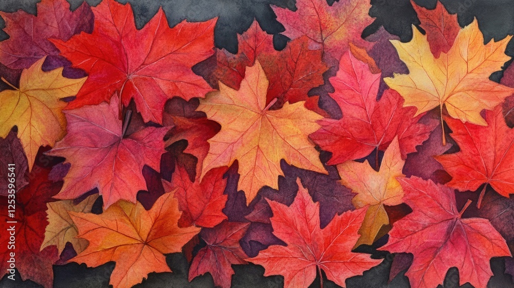 Red maple leaves Red maple leaves