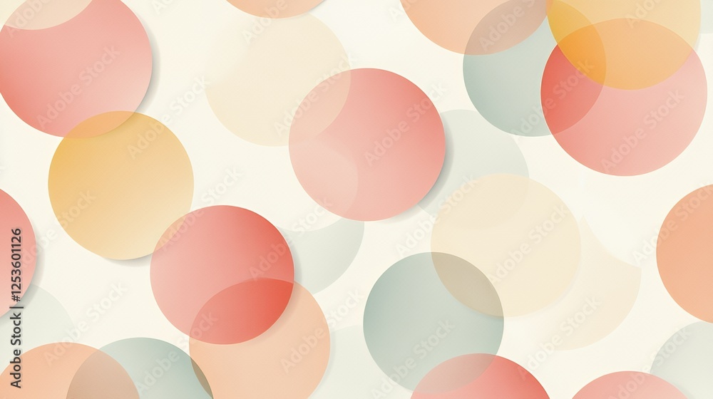 Overlapping Pastel Circles Abstract Background Design Overlapping Pastel Circles Abstract Background Design