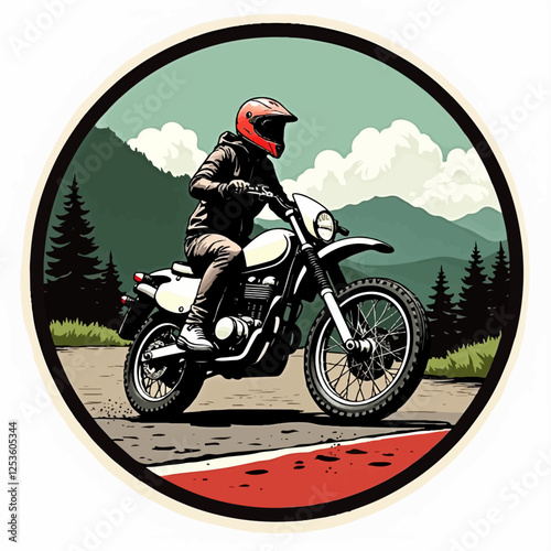 motocross rider silhouette