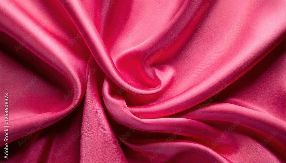 Fototapeta premium Smooth elegant pink silk or satin texture can use as background