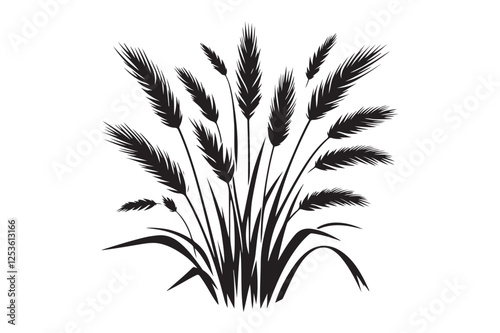 Grass silhouette vector