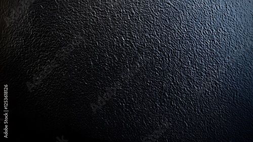 Black Texture Background with Subtle Surface Detail, Abstract Design with Rough and Smooth Texture photo