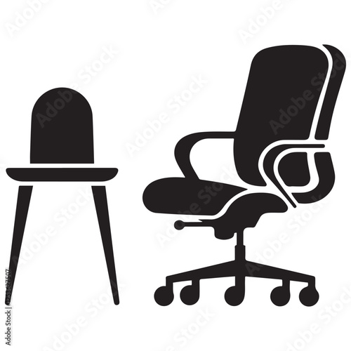 Office Chair icon vector on trendy design