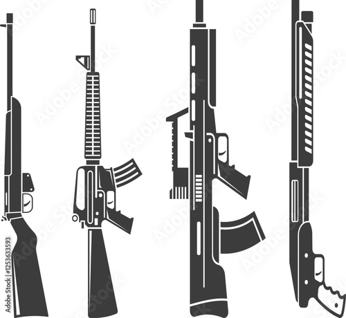 Semi-Automatic Rifle Vector Design