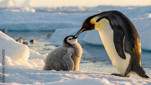 two penguins on the rocks