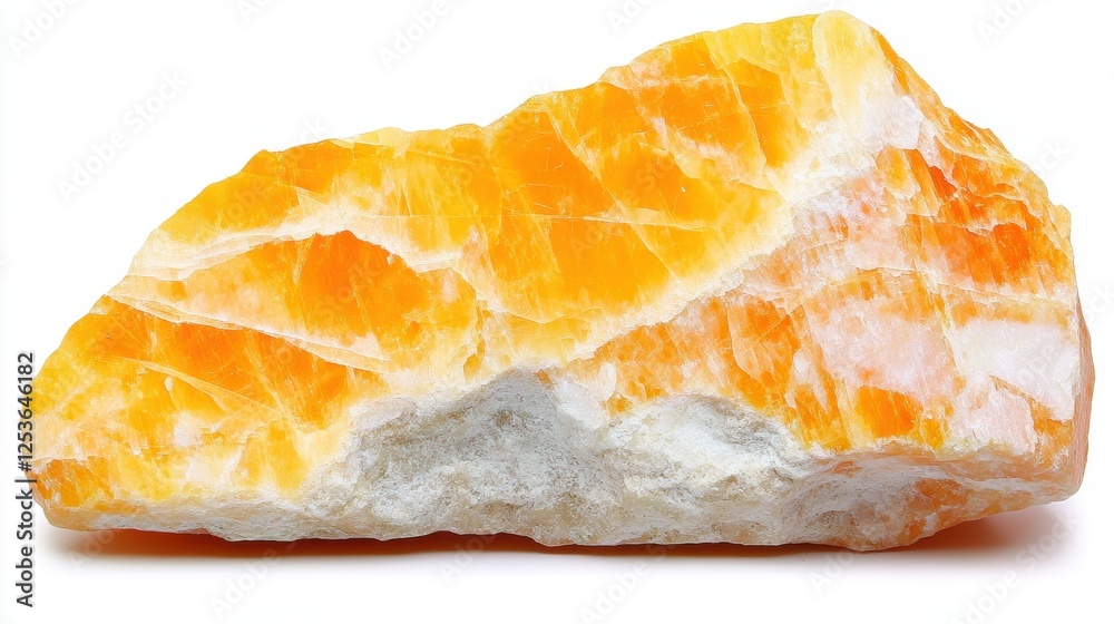 Close-Up View of an Orange and Yellow Textured Mineral Stone with Intricate Patterns Close-Up View of an Orange and Yellow Textured Mineral Stone with Intricate Patterns