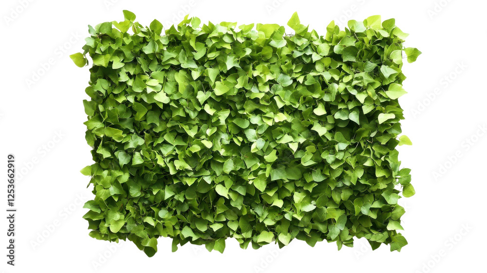 Obraz premium Lush Green Plant Wall Display for Modern Interior Design Aesthetic
