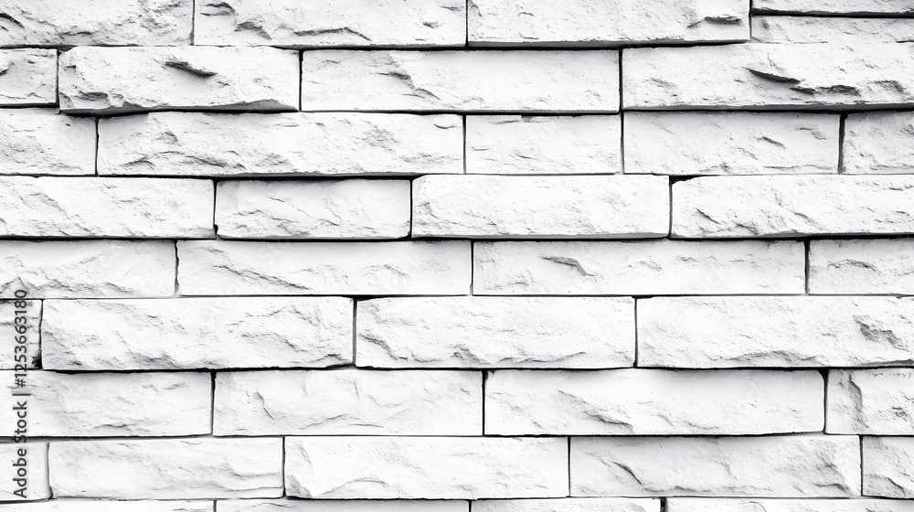 Fototapeta premium White Brick Wall Texture Background Seamless Pattern