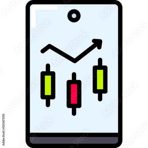 trading chart icon