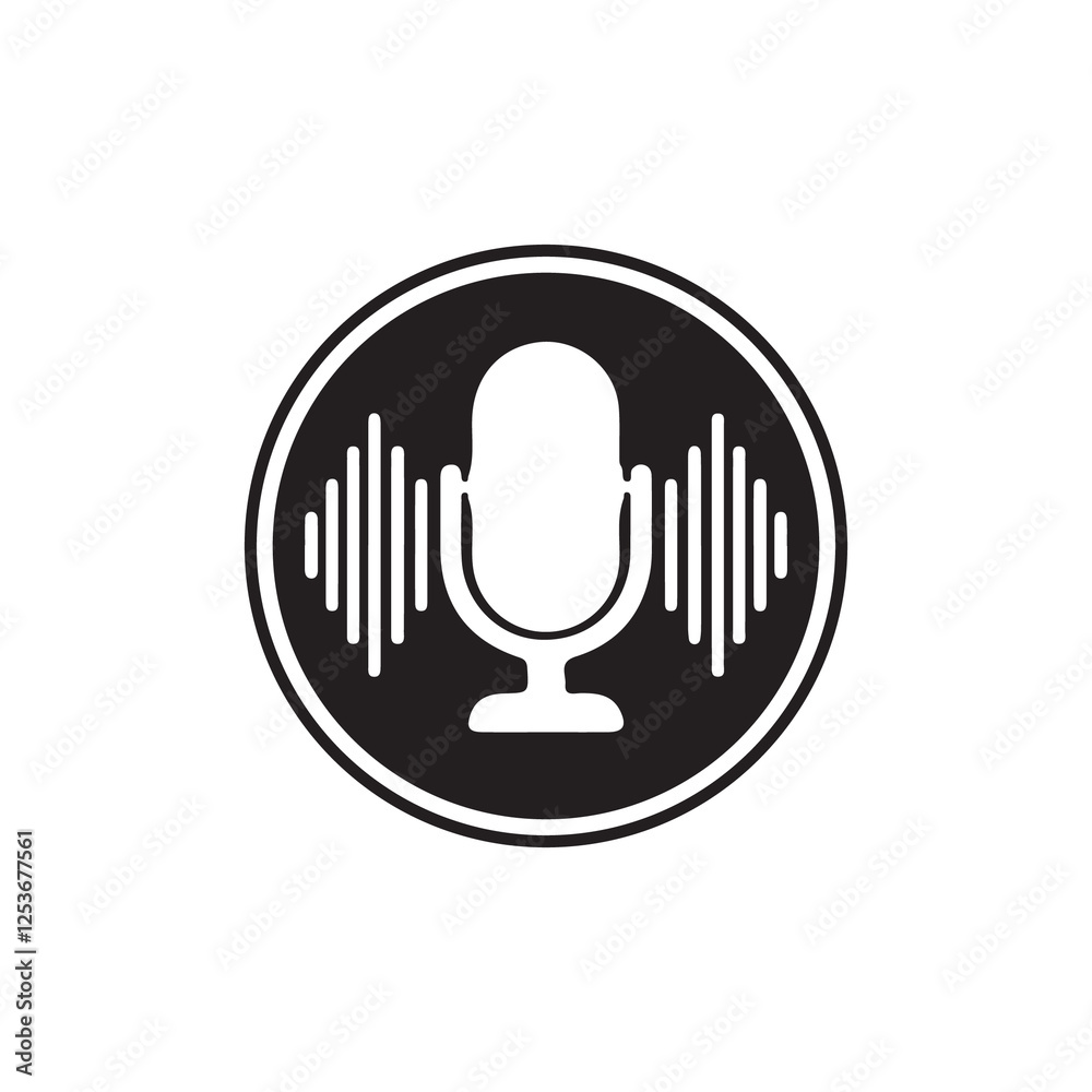 Obraz premium microphone icon vector illustration