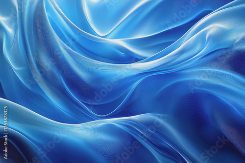 Wallpaper Mural Wavy lines on a blue background abstract design for modern art and graphic projects Torontodigital.ca