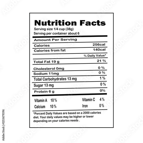 nutrition facts, nutrition facts label, supplement facts, label Nutrition facts