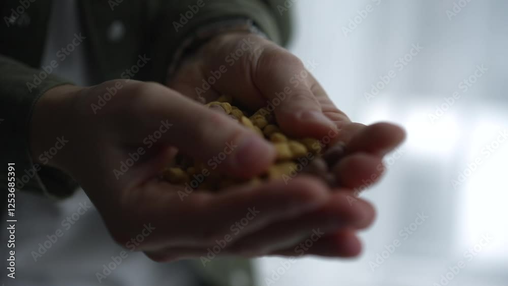 Dog food close-up.
Animal food.
A man feeds a dog.
Liver in the form of bones.
dog, cat, pet, puppy, food, delicious Dog food close-up.
Animal food.
A man feeds a dog.
Liver in the form of bones.
dog, cat, pet, puppy, food, delicious