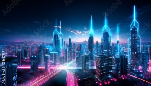 Neon Cityscape