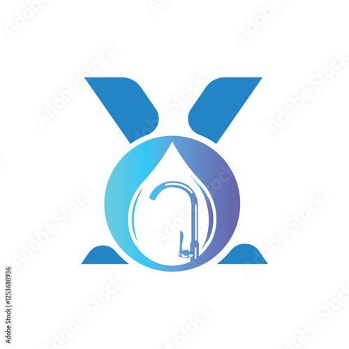 Letter X logo, X logo, AI logo set, Professional plumbing logo design, clean and modern. Ideal for plumbing services, water repair, pipe fitting, maintenance, and home service branding.