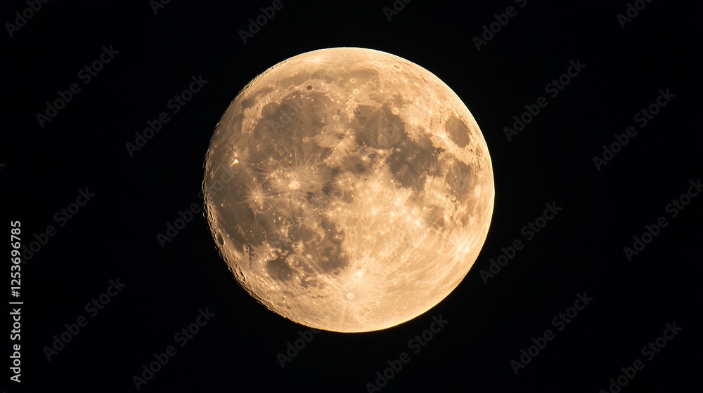 Obraz premium Serene new moon in the night sky on a tranquil summer evening with soft twilight hues and a peaceful atmosphere, perfect for celestial-themed backgrounds and nature-inspired digital art