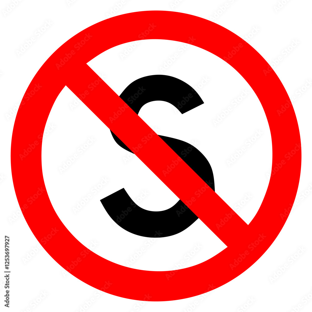 Vector illustration of a prohibited stop sign. vector illustration isolated white background. Vector illustration of a prohibited stop sign. vector illustration isolated white background.