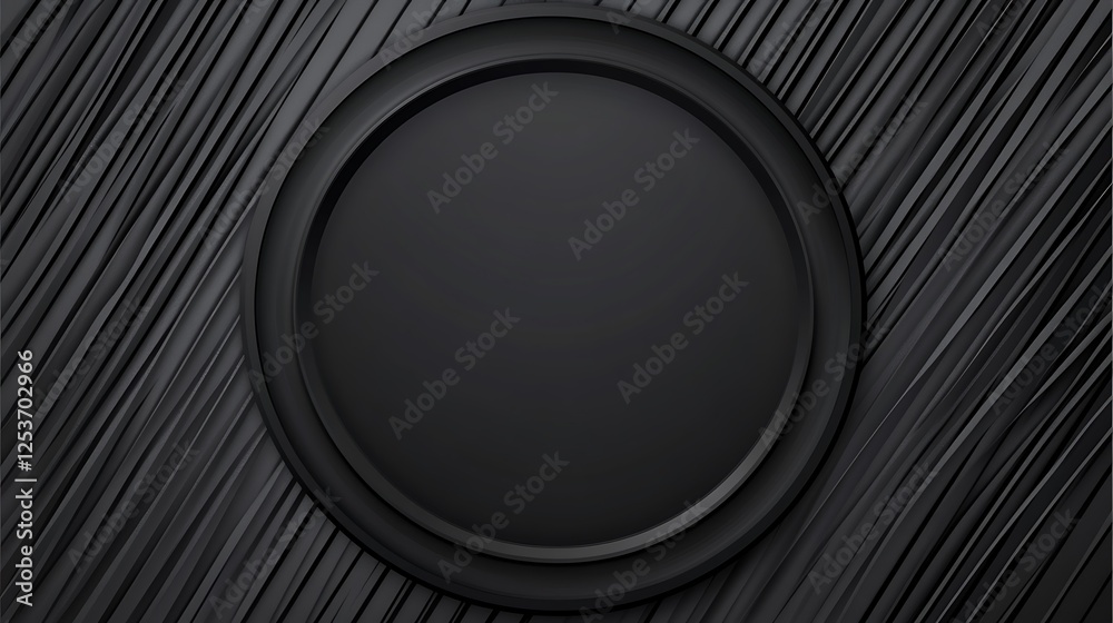 Black circle, abstract lines, background, design Black circle, abstract lines, background, design