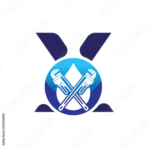 Letter X logo, X logo, AI logo set, Professional plumbing logo design, clean and modern. Ideal for plumbing services, water repair, pipe fitting, maintenance, and home service branding.